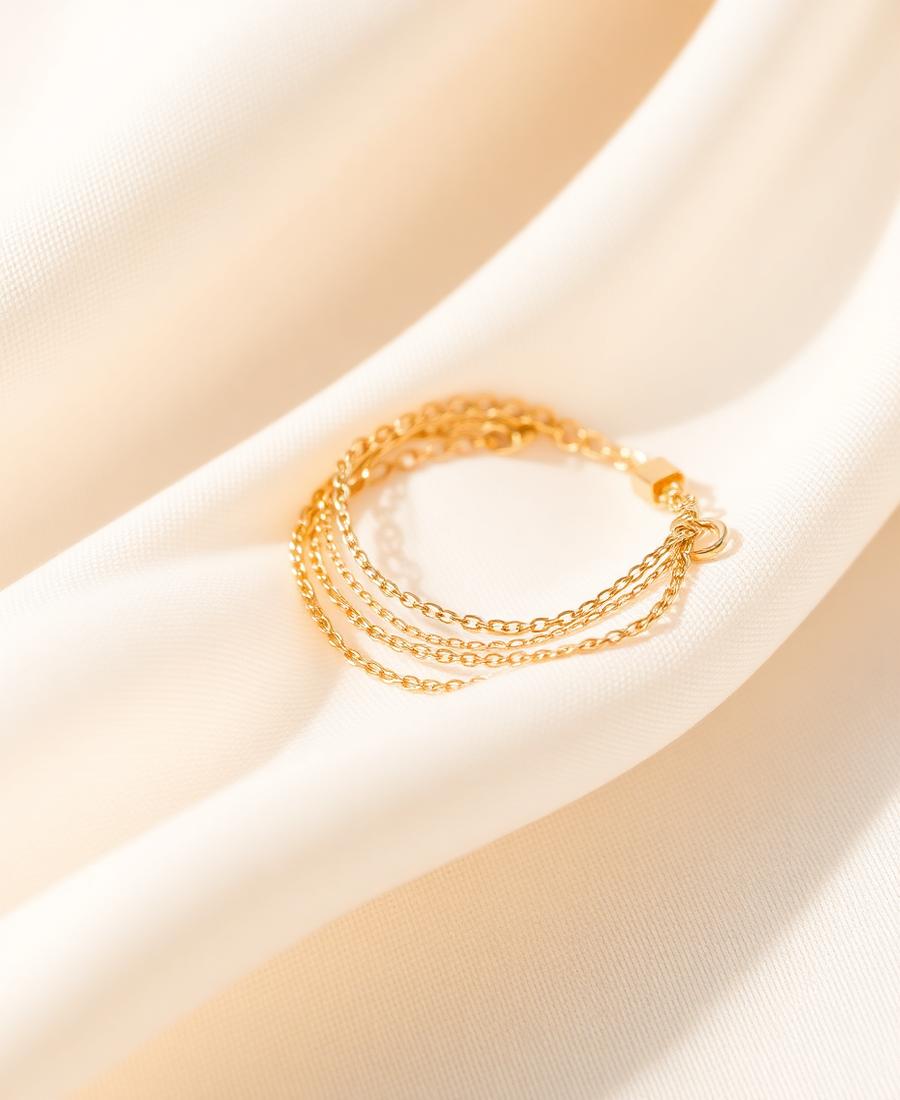 Layered Gold Chain Bracelet